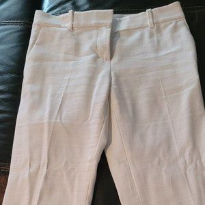 Ann Taylor White Cotton Pants